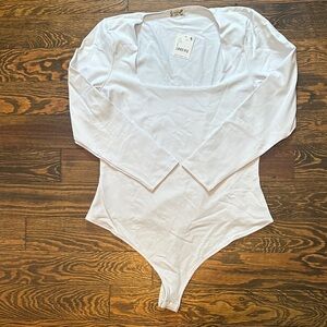 Free People White Bodysuit NWT
